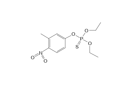 phosphorothioic acid, O,O-diethyl O-4-nitro-m-tolyl ester