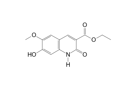 1,2-DIHYDRO-7-HYDROXY-6-METHOXY-2-OXO-3-QUINOLINECARBOXYLIC ACID, ETHYL ESTER