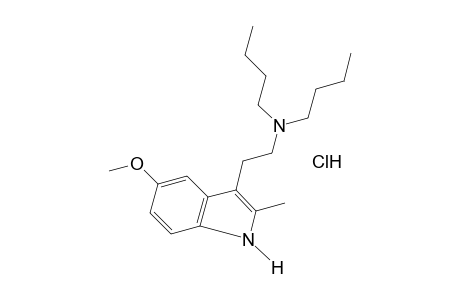 3-[2-(dibutylamino)ethyl]-5-methoxy-2-methylindole, monohydrochloride