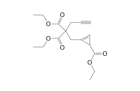 Diethyl 2-((3-(ethoxycarbonyl)cycloprop-1-enyl)methyl)-2-(prop-2-ynyl)malonate