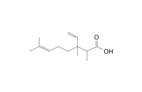 2,3,7-Trimethyl-3-vinyl-oct-6-enoic acid