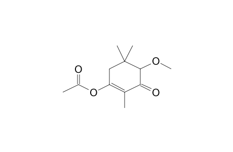 Acetic acid, 4-methoxy-2,5,5-trimethyl-3-oxocyclohex-1-enyl ester