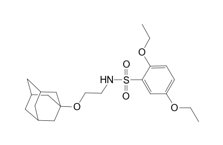 N-[2-(1-adamantyloxy)ethyl]-2,5-diethoxybenzenesulfonamide