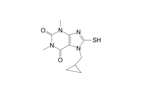 7-Cyclopropylmethyl-8-mercapto-1,3-dimethyl-3,7-dihydro-purine-2,6-dione