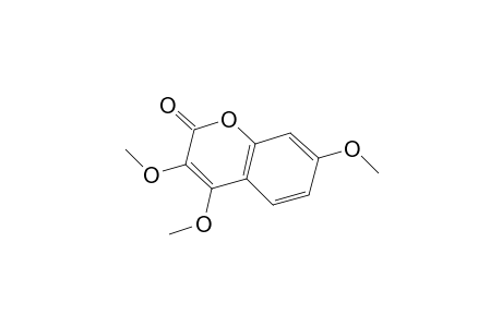 2H-1-Benzopyran-2-one, 3,4,7-trimethoxy-