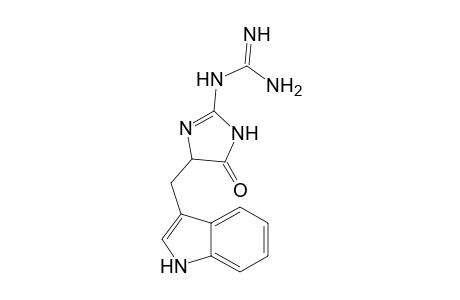 1-[4-(1H-indol-3-ylmethyl)-5-oxo-4,5-dihydro-1H-imidazol-2-yl]guanidine