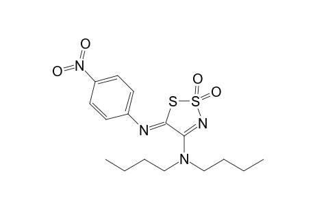 5-(4-Nitrophenylimino)-4-(di-n-butylamino)-5H-2,2-dioxo-1,2,3-dithiazole