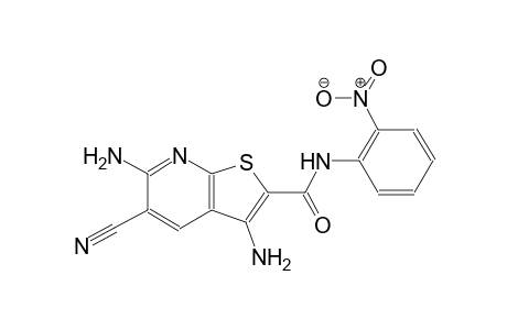 3,6-diamino-5-cyano-N-(2-nitrophenyl)thieno[2,3-b]pyridine-2-carboxamide