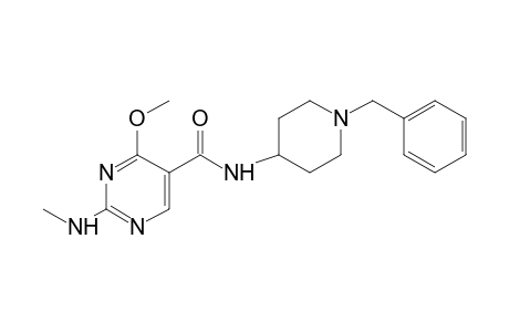 N-(1-benzyl-4-piperidyl)-4-methoxy-2-(methylamino)-5-pyrimidine carboxamide