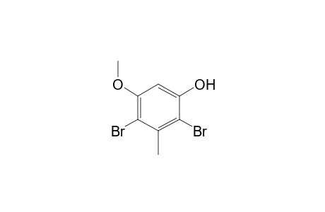 2,4-dibromo-5-methoxy-m-cresol