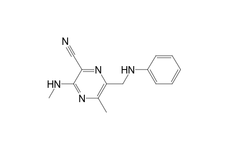 5-Methyl-3-(methylamino)-6-(phenylazanylmethyl)pyrazine-2-carbonitrile