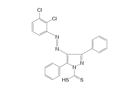 4-[(2,3-dichlorophenyl)azo]-3,5-diphenylpyrazole-1-carbodithioic acid