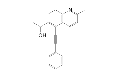 1-[2-methyl-5-(2-phenylethynyl)-7,8-dihydroquinolin-6-yl]ethanol