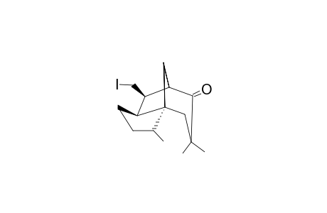 2,9,9-TRIMETHYL-6-IODOMETHYL-TRICYCLO-[5.3.1.0(1,5)]-UNDECAN-8-ONE;MAJOR-EPIMER