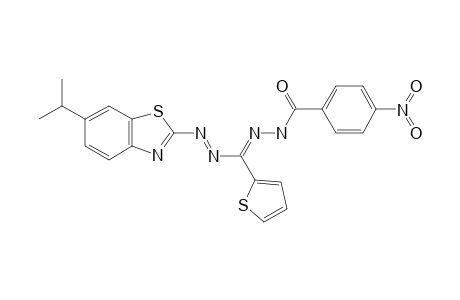 1-(6-ISOPROPYL-BENZOTHIAZOLE)-3-(THIOPHELIDENE)-5-(4'-NITROBENZOYL)-FORMAZAN