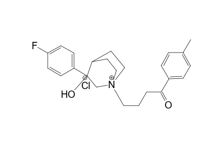 3-(p-fluorophenyl)-3-hydroxy-N-(4'-p-methylphenyl-4'-oxobutyl)quinuclidinium chloride