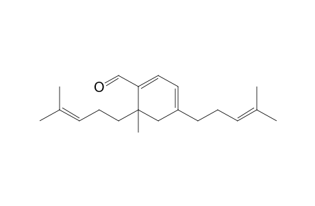 6-Methyl-4,6-bis(4-methylpent-3-enyl)-1-cyclohexa-1,3-dienecarboxaldehyde