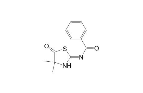 2-Benzoylimino-4,4-dimethylthiazolidin-5-one