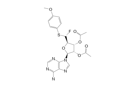 2',3'-DI-O-ACETYL-5'-S-FLUORO-5'-S-(4-METHOXYPHENYL)-5'-THIOADENOSINE