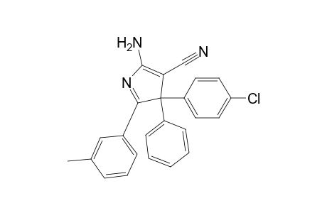 2-Amino-4-(4-chlorophenyl)-5-(3-methylphenyl)-4-phenyl-3-pyrrolecarbonitrile