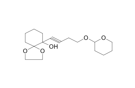 6-[4-(Tetrahydro-pyran-2-yloxy)-but-1-ynyl]-1,4-dioxa-spiro[4.5]decan-6-ol