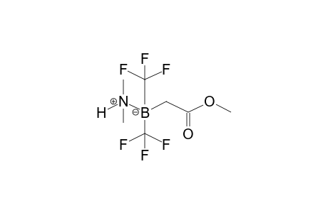 Acetic acid, dimethylamine(B-N)bis(trifluoromethyl)boryl-, methyl ester