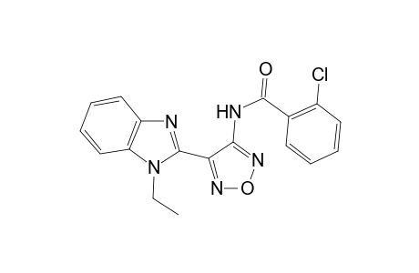 2-Chloro-N-[4-(1-ethyl-1H-benzimidazol-2-yl)-1,2,5-oxadiazol-3-yl]benzamide