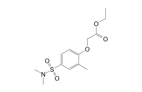 {[4-(dimethylsulfamoyl)-o-tolyl]oxy}acetic acid, ethyl ester