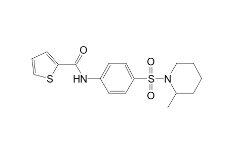 N-[4-(2-methylpiperidin-1-yl)sulfonylphenyl]thiophene-2-carboxamide