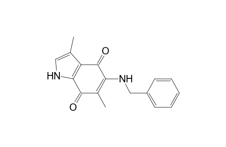 5-(N-Benzylamino)-3,6-dimethylindole-4,7-dione