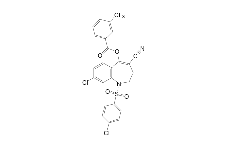 8-chloro-1-[(p-chlorophenyl)sulfonyl]-2,3-dihydro-5-hydroxy-1H-1-benzazepine-4-carbonitrile, alpha,alpha,alpha-trifluoro-m-toluate (ester)