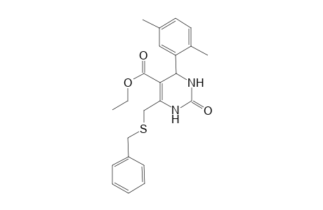 5-Pyrimidinecarboxylic acid, 4-(2,5-dimethylphenyl)-1,2,3,4-tetrahydro-2-oxo-6-[[(phenylmethyl)thio]methyl]-, ethyl ester