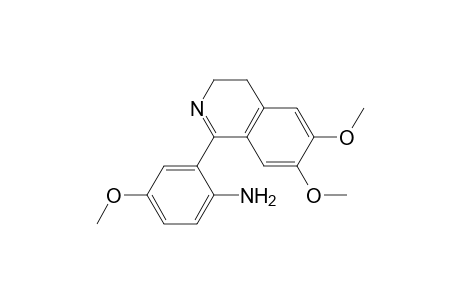 6,7-Dimethoxy-1-(2-amino-5-methoxyphenyl)-3,4-dihydroisoquinoline