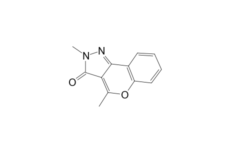 2,4-dimethyl[1]benzopyrano[4,3-c]pyrazol-3(2H)-one