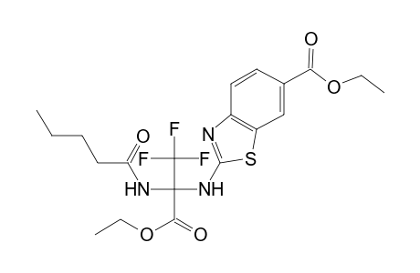 2-(1-Ethoxycarbonyl-2,2,2-trifluoro-1-pentanoylamino-ethylamino)-benzothiazole-6-carboxylic acid ethyl ester