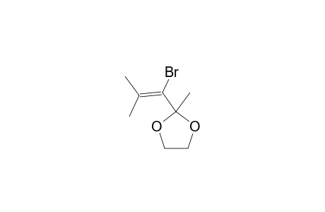 1,3-Dioxalane, 2-methyl-2-(1-bromo-2-methyl-1-propen-1-yl)-