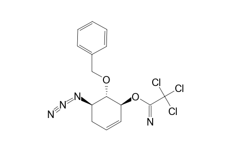 (1-S,5-R,6-S)-5-AZIDO-6-BENZYLOXY-1-(TRICHLOROACETIMIDOYLOXY)-CYCLOHEX-2-ENE