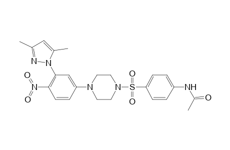 acetamide, N-[4-[[4-[3-(3,5-dimethyl-1H-pyrazol-1-yl)-4-nitrophenyl]-1-piperazinyl]sulfonyl]phenyl]-