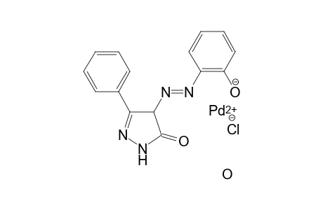 palladium(II) (E)-2-((5-oxo-3-phenyl-4,5-dihydro-1H-pyrazol-4-yl)diazenyl)phenolate chloride hydrate