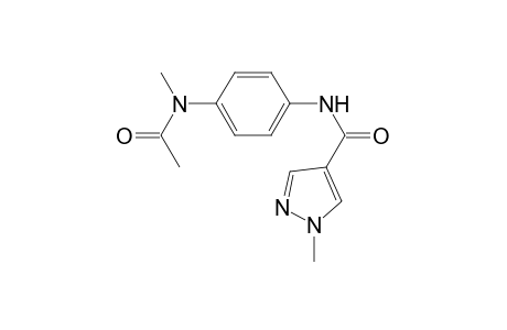 N-{4-[acetyl(methyl)amino]phenyl}-1-methyl-1H-pyrazole-4-carboxamide