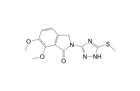 1H-Isoindol-1-one, 2,3-dihydro-6,7-dimethoxy-2-[5-(methylthio)-1H-1,2,4-triazol-3-yl]-