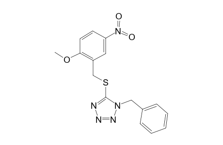 1-Benzyl-5-[(2-methoxy-5-nitrobenzyl)sulfanyl]-1H-tetraazole