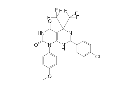 7-(4-chlorophenyl)-1-(4-methoxyphenyl)-5,5-bis(trifluoromethyl)-5,8-dihydropyrimido[4,5-d]pyrimidine-2,4(1H,3H)-dione