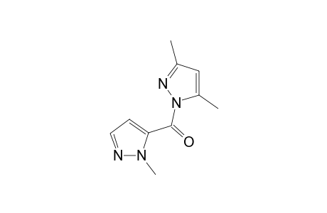 3,5-dimethyl-1-[(1-methyl-1H-pyrazol-5-yl)carbonyl]-1H-pyrazole