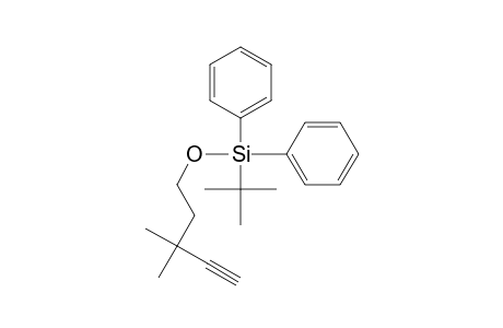 tert-Butyl-(3,3-dimethylpent-4-ynoxy)-diphenyl-silane