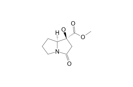 2-OXO-4-HYDROXY-4-CARBOMETHOXY-1-AZABICYCLO-[3.3.0]-OCTANE,ISOMER-#1