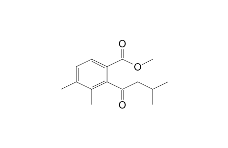 Methyl 3,4-dimethyl-2-(3-methylbutanoyl)benzoate