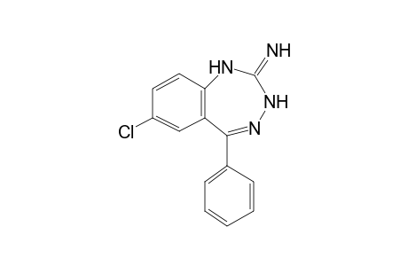 3H-1,3,4-Benzotriazepine, 7-chloro-2-imino-5-phenyl-1,2-dihydro-