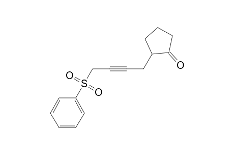 2-[4'-(phenylsulfonyl)but-2'-ynyl]cyclopentanone