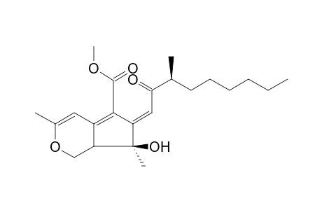 (6E,7S)-7-hydroxy-3,7-dimethyl-6-[(3S)-3-methyl-2-oxononylidene]-1,7a-dihydrocyclopenta[c]pyran-5-carboxylic acid methyl ester